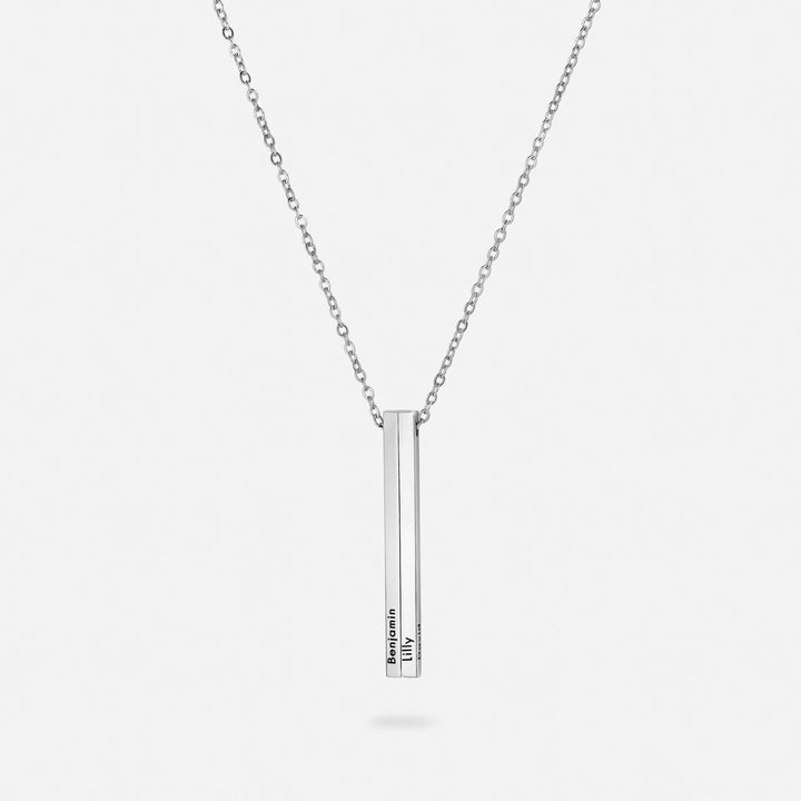 Personalised Vertical Name Necklace
